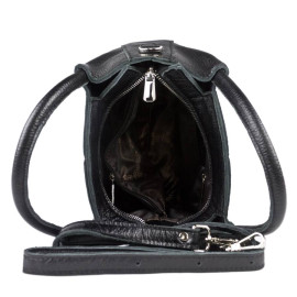 Кожаная женская сумка Bruna black (арт. 8027-01)